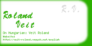 roland veit business card